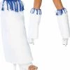 Roma Costume Furry Fringe Leg Warmers