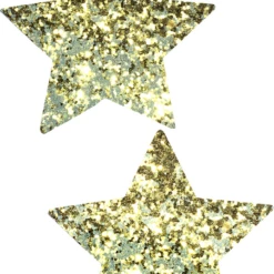 NevaNude Chunky Gold Glitter Star Pasties