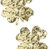 NevaNude Super Sparkle Gold Glitter Clover Pasties