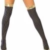 Roma Costume Stockings Gold Trim Leggings