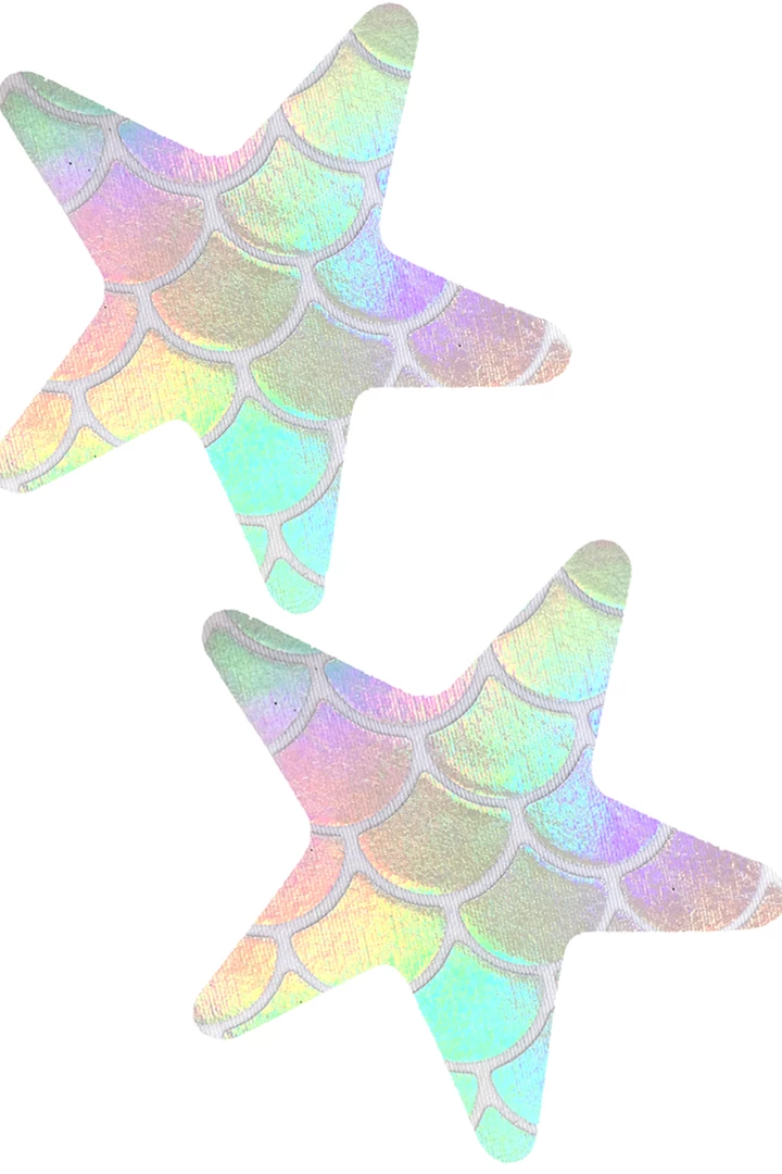 NevaNude Holographic Mermaid Starfish Pasties 1 NevaNude Holographic Mermaid Starfish Pasties