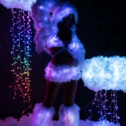J. Valentine Clothing Furry Light Up Skirt