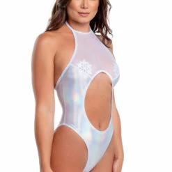 J. Valentine Lingerie Metallic High Neck Bodysuit 5 J. Valentine Lingerie Metallic High Neck Bodysuit