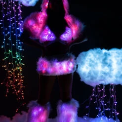 J. Valentine Clothing Furry Light Up Skirt