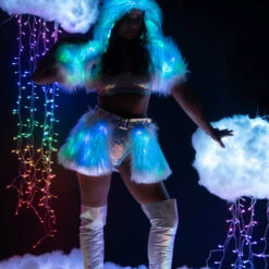 J. Valentine Light Up Hooded Shrug Clothing