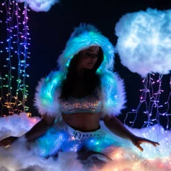 J. Valentine Light Up Hooded Shrug Clothing