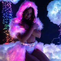 J. Valentine Light Up Hooded Shrug Clothing