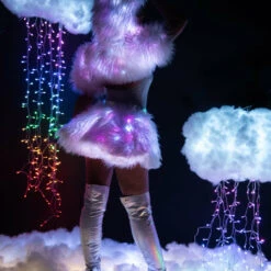 J. Valentine Light Up Hooded Shrug Clothing