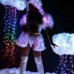 J. Valentine Light Up Hooded Shrug Clothing