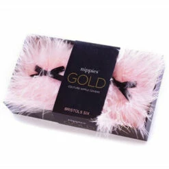 Bristols Six Fuzzy Pink Gold Candy Pasties 5 Bristols Six Fuzzy Pink Gold Candy Pasties