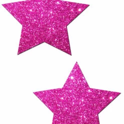 Pastease Hot Pink Glitter Star Nipple Pasties