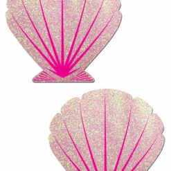 Pastease Baby Pink Glitter Seashell Pasties