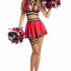 Party King Sexy Halloween Costumes Hellbent Cheerleader Costume