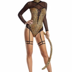 Party King Meow Leopard Halloween Costume Sexy Halloween Costumes