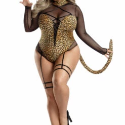 Party King Plus Size Meow Leopard Halloween Costume