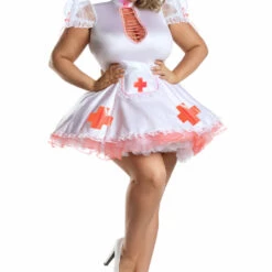 Party King Plus Size Neon Dreams Nurse Costume