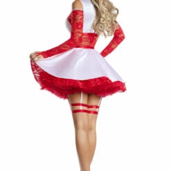 Party King Sexy Halloween Costumes Nurse Lacey Costume