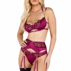 Roma Costume Bra Sets Embroidered Lace And Satin Bra Set