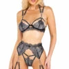 Roma Costume Bra Sets Sparkle Chain Bra And Garter Set