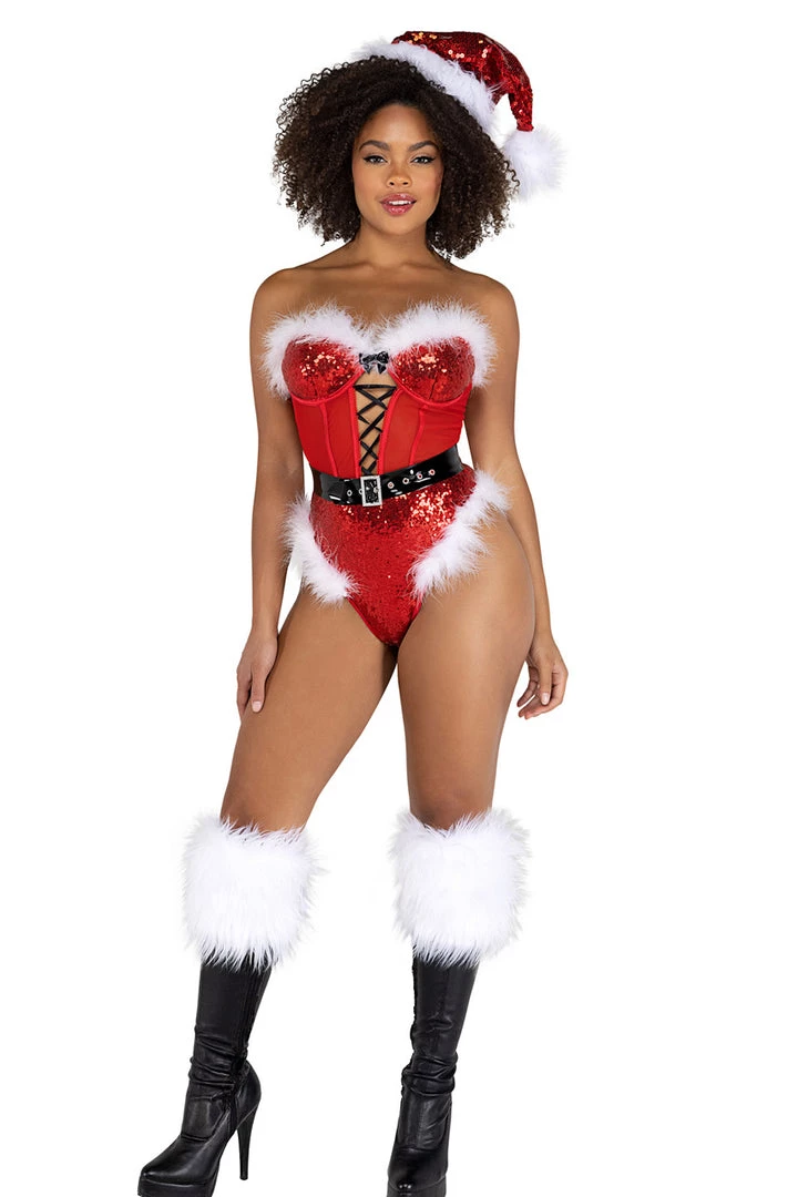 Roma Costume Naughty Miss Claus Teddy Teddy Lingerie 1 Roma Costume Naughty Miss Claus Teddy Teddy Lingerie