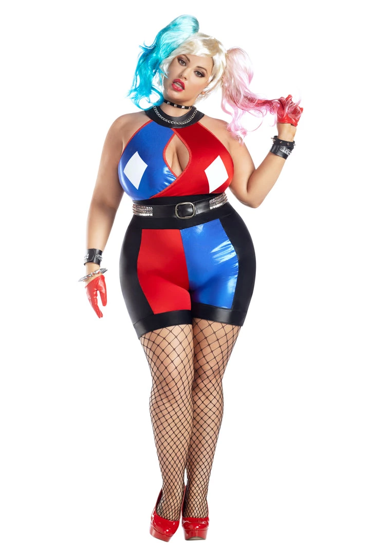 Starline Costume Plus Size Crazy Quinn Costume 1 Starline Costume Plus Size Crazy Quinn Costume