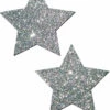 Pastease Silver Glitter Star Pasties