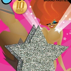 Pastease Silver Glitter Star Pasties