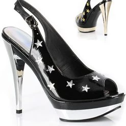 Ellie Shoes Skylar Heel Peep Toe Platform Heels