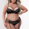 Seven Till Midnight Plus Size Pure Romance Lace Bra Set