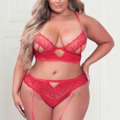 Seven Till Midnight Plus Size Under Straps Bra Set