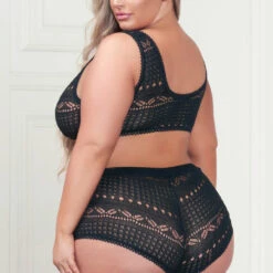 Seven Till Midnight Plus Size Cuddle Close Sweater Bra Set