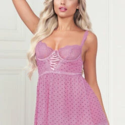 Seven Till Midnight Heart's Desire Mesh Babydoll