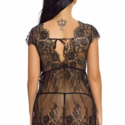 3WISHES Lingerie Lacy Cap Sleeve Babydoll 18 3WISHES Lingerie Lacy Cap Sleeve Babydoll