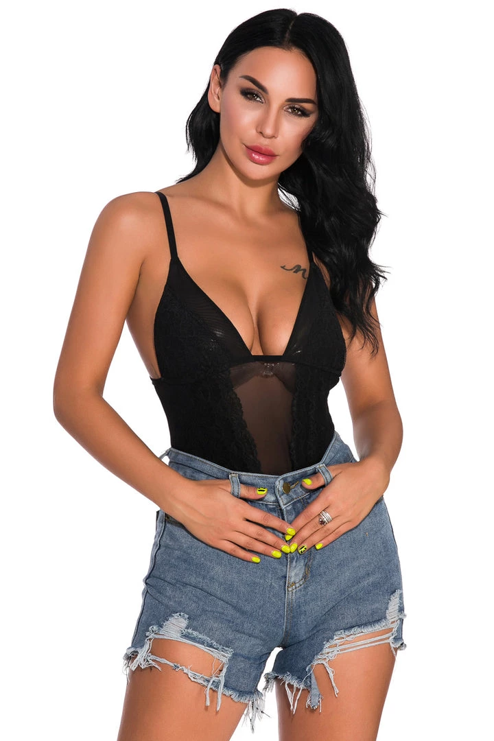 3WISHES Teddy Lingerie Geo Mesh Teddy 2 3WISHES Teddy Lingerie Geo Mesh Teddy