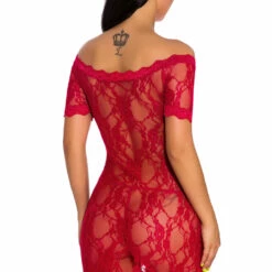 3WISHES Lace Off The Shoulder Chemise Lingerie 19 3WISHES Lace Off The Shoulder Chemise Lingerie