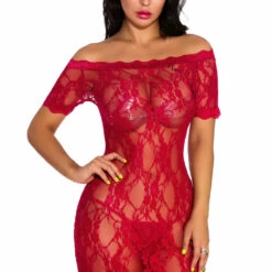 3WISHES Lace Off The Shoulder Chemise Lingerie 14 3WISHES Lace Off The Shoulder Chemise Lingerie