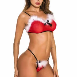3WISHES Santa Baby Bra And Panty Set