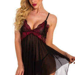 3WISHES Lingerie Pure Romance Babydoll