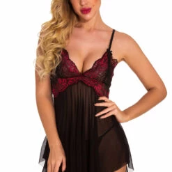 3WISHES Lingerie Pure Romance Babydoll