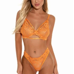 3WISHES Lacy Cage Bra Set