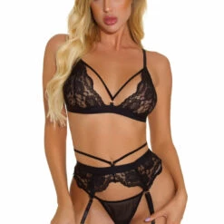 3WISHES Cagey Cutie Bra Set Lingerie