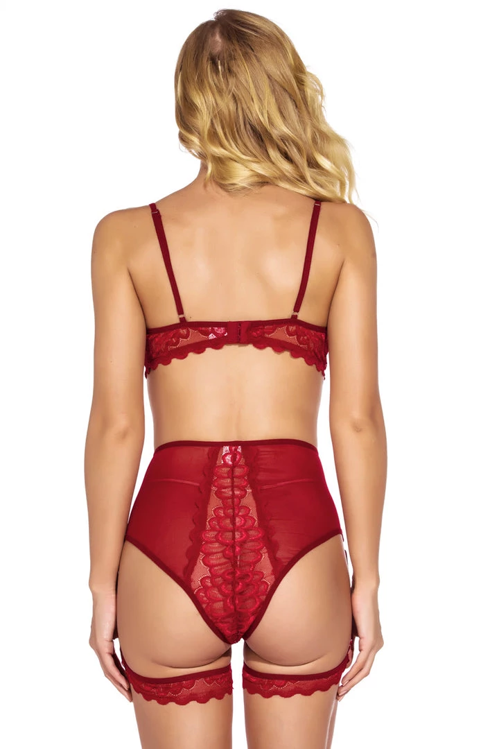 3WISHES Fine Feather Mesh Bra Set Lingerie 10 3WISHES Fine Feather Mesh Bra Set Lingerie