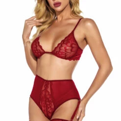 3WISHES Fine Feather Mesh Bra Set Lingerie 14 3WISHES Fine Feather Mesh Bra Set Lingerie