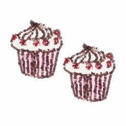 3WISHES Glitter Cupcake Pasties Lingerie