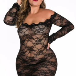 3WISHES Plus Size Off The Shoulder Chemise 10 3WISHES Plus Size Off The Shoulder Chemise