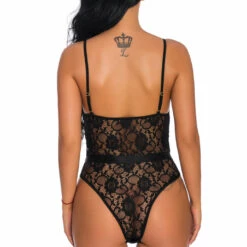 3WISHES Belted Lace Teddy