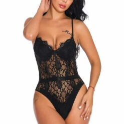 3WISHES Belted Lace Teddy