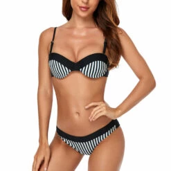 3WISHES Sexy Swimwear Sassy In Stripes Bikini