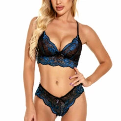 3WISHES Lacy Contrast Bra Set 21 3WISHES Lacy Contrast Bra Set