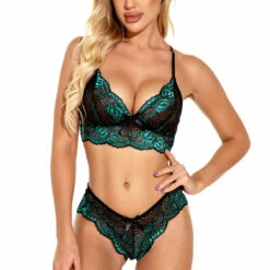 3WISHES Lacy Contrast Bra Set 24 3WISHES Lacy Contrast Bra Set